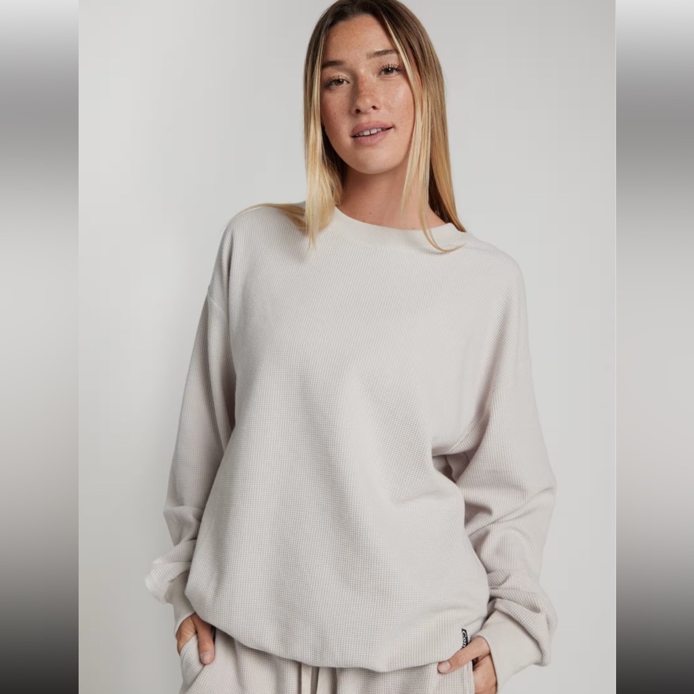 Comfrt Waffle Lounge Long Sleeve - Picture 2 of 7